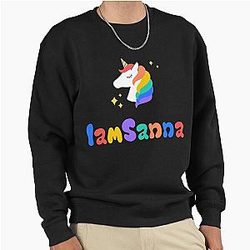 Sanna Loves Unicorns Pink Pullover Sweatshirt