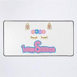 Sanna Loves Unicorns Pink Desk Mat