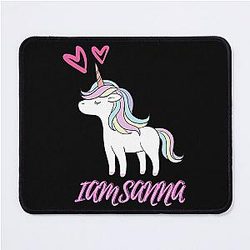 Iamsanna Unicorn Twins Moody Mouse Pad