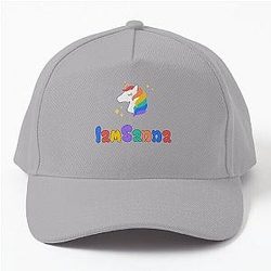 Sanna Loves Unicorns Neon Green Baseball Cap