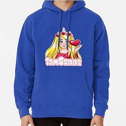 Sanna Loves Unicorns NEON ORANGE Pullover Hoodie