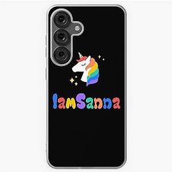 Sanna Loves Unicorns Black Samsung Galaxy Soft Case