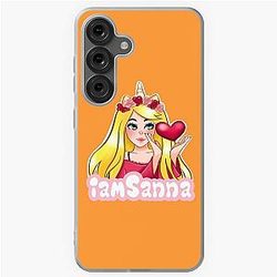Sanna Loves Unicorns Neon Orange Samsung Galaxy Soft Case