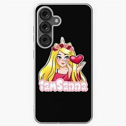 Sanna Loves Unicorns BLACK Samsung Galaxy Soft Case