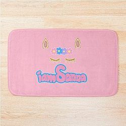 Sanna Loves Unicorns Pink Bath Mat