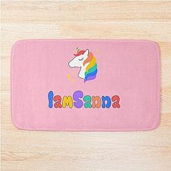 Sanna Loves Unicorns Pink Bath Mat