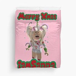 Sanna Loves Unicorns Merry Xmas Duvet Cover
