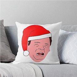 Ian Beale Santa Bealey Throw Pillow
