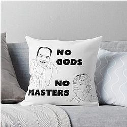 No Gods No Masters, anarchy, labour, Barry Evans, Ian Beale, chip shop, soap opera throw pillow
