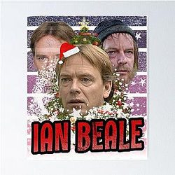 Ian Beale Eastenders Funny Christmas Tree Snow Decorations Ugly Sweater Poster
