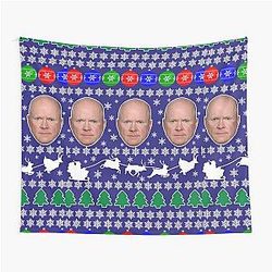 Phil Mitchell Steve McFadden Eastenders Ian Beale Ugly Christmas Sweater Party Gift Idea Tapestry