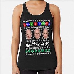 Phil Mitchell Steve McFadden EastEnders Ian Beale Ugly Christmas Sweater Xmas Party Jumper Gift Idea Racerback Tank Top