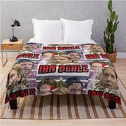 Ian Beale Eastenders Funny Christmas Tree Snow Decorations Ugly Christmas Sweater Throw Blanket