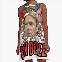 Ian Beale Eastenders Funny Xmas Tree Snow Decorations Ugly Christmas Sweater Dress