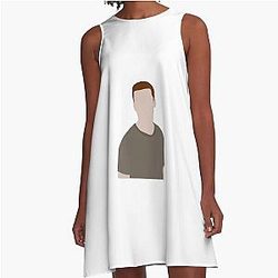 Ian Gallagher Portrait A Line Dress