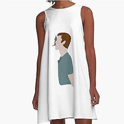 Ian Gallagher Portrait A-Line Dress