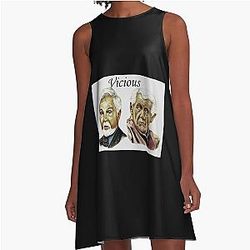 Derek Jacobi and Ian McKellen - Vicious A-Line Dress