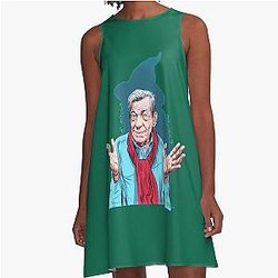 Sir Ian McKellen - A-Line Dress By Paul Cemmick