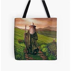 Ian McKellen All Over Print Tote Bag