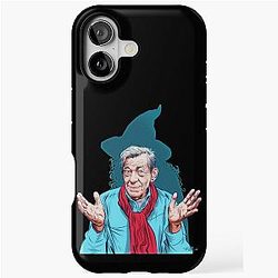 Sir Ian McKellen - An illustration by Paul Cemmick iPhone Case
