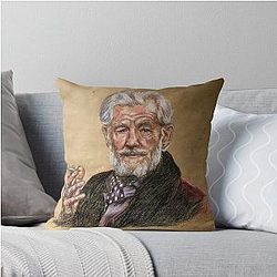 Sir Ian McKellen Throw Pillow