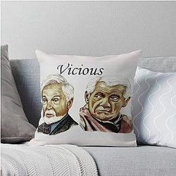 Derek Jacobi and Ian McKellen - Vicious Throw Pillow