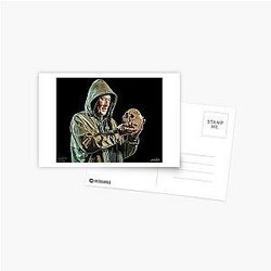 Sir Ian McKellen Digital Drawing Postcard