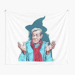 Sir Ian McKellen by Paul Cemmick Tapestry