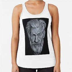 Ian McKellen Racerback Tank Top