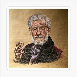 Sir Ian McKellen Sticker