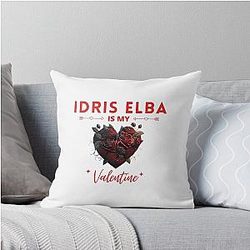 Idris Elba My Valentine Throw Pillow