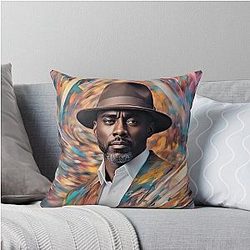 Stay with Idris Elba Throw Pillow