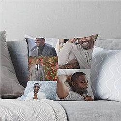 Idris Elba Signed Throw Pillow