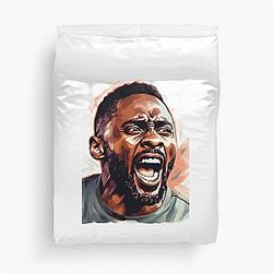Caricature of Idris Elba Duvet Cover