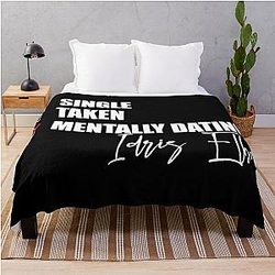 Mentally Dating Idris Elba Throw Blanket