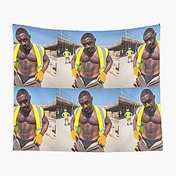 Idris Elba Working Tapestry