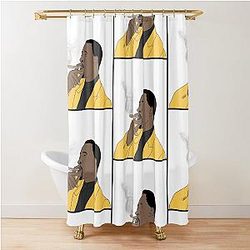 Idris Elba Hand Drawn Art Shower Curtain