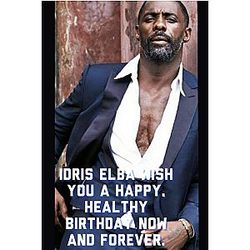 Idris Elba Wishes You a Happy and Healthy Birthday: Notebook - Best Gift for Colleagues, Friends and Family 6x9 100 Pages