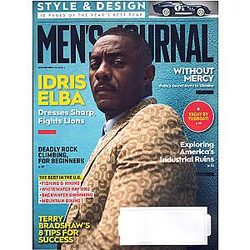 Men's Journal Magazine August 2022 Idris Elba Dresses Sharp Fights Lions
