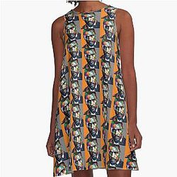 Idris Elba Art (Original) A Line Dress