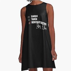 Mentally Dating Idris Elba Line Dress