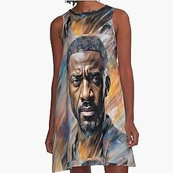 Idris Elba A-Line Dress