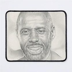 Portrait of Idris Elba Mouse Pad