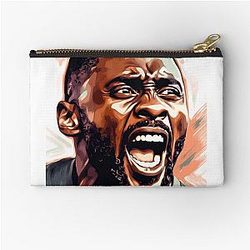 Caricature of Idris Elba Zipper Pouch