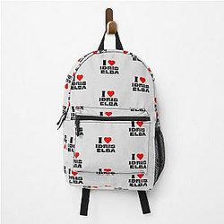 I Love Idris Elba - Black Font Backpack