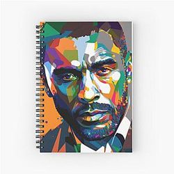 Idris Elba Art Spiral Notebook