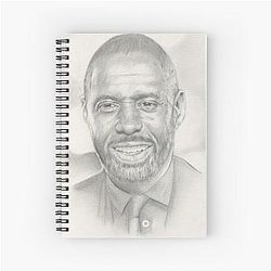 Portrait of Idris Elba Notebook