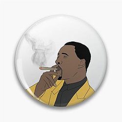Idris Elba 420 Art Pin