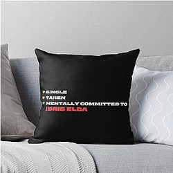 Mentally Committed Idris Elba Throw Pillow