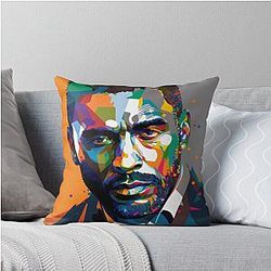 Idris Elba Art Throw Pillow